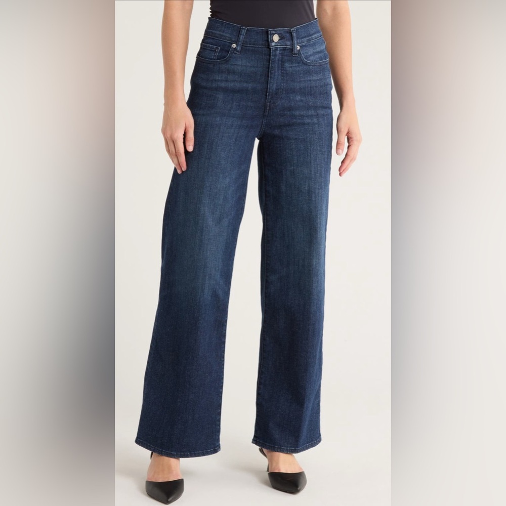 Frame Le Slim Palazzo denim. EUC. Dark wash. Plus size Stretchy!